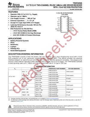 TRSF3232ECDBG4 datasheet  